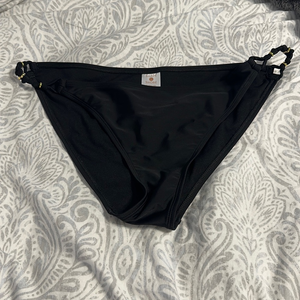 Shade & Shore Large Ladies Black Bathing Suit Bottoms